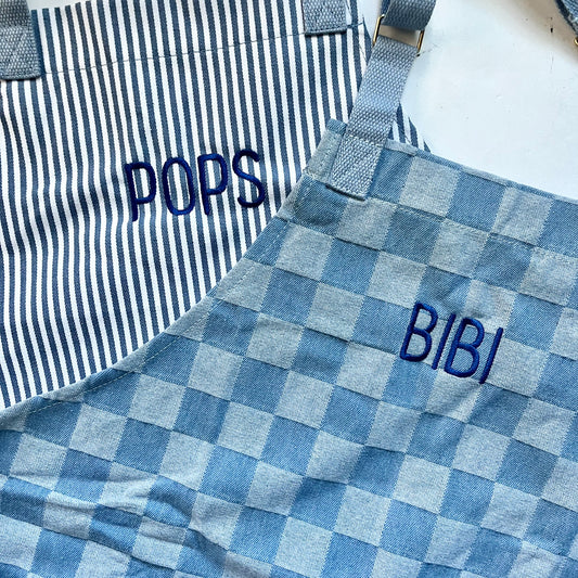 Personalized Striped Apron for Men and Women